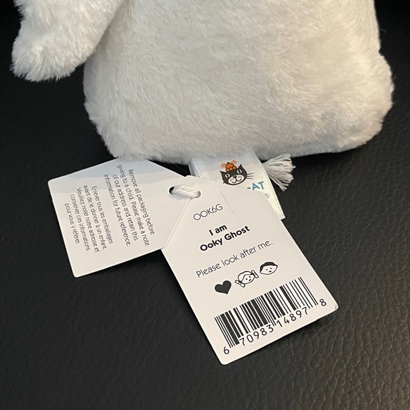 BNWT RARE Jellycat MYSTI GHOST Soft Plush Halloween White Spooky limited toy - Picture 4 of 5